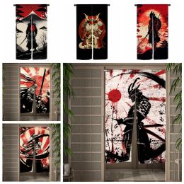 Gordijnen Japanse heiligdom Samurai pantsergordijn Eetkamer Keukendeur Gordijn Partitiegordijn Drape Entree Decor Hangende halve gordijnen