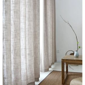 Rideaux Rideau transparent marron clair moderne, fil de rideau semi-ombré, fil de rideau de balcon uni, rideau de décoration personnalisé en fil de salon