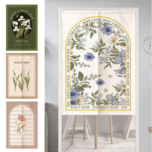 Gordijnen Nordic INS Stijl Deurgordijn Split Noren Slaapkamer Keuken Entree Hanggordijn Cafe Bloemenprint Partitie Woonkamer Decor