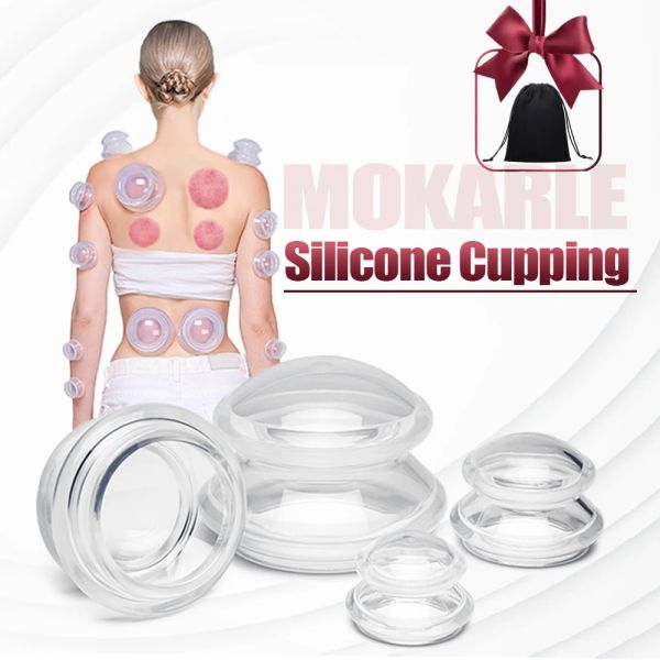 Ensemble de ventouses sous vide en Silicone pour rideaux, tasses de Massage pour le corps, dos Gua Sha Ventosas, ventouse anticellulite, lifting de la peau, pots de physiothérapie minces