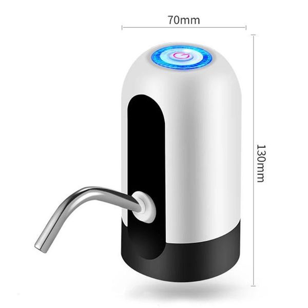 Cortinas Bomba de Botella de Agua con Carga USB Bomba de Agua Potable automática Interruptor dispensador de Agua eléctrico portátil para Dispositivo de Bombeo de Agua