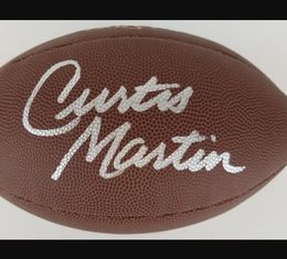 Curtis Martin Green HAM Ditka Okoye Mahomes favre ROAF Hunt Clark Kelly Autografiado Autografiado Autografiado Autografiado Balón de fútbol coleccionable