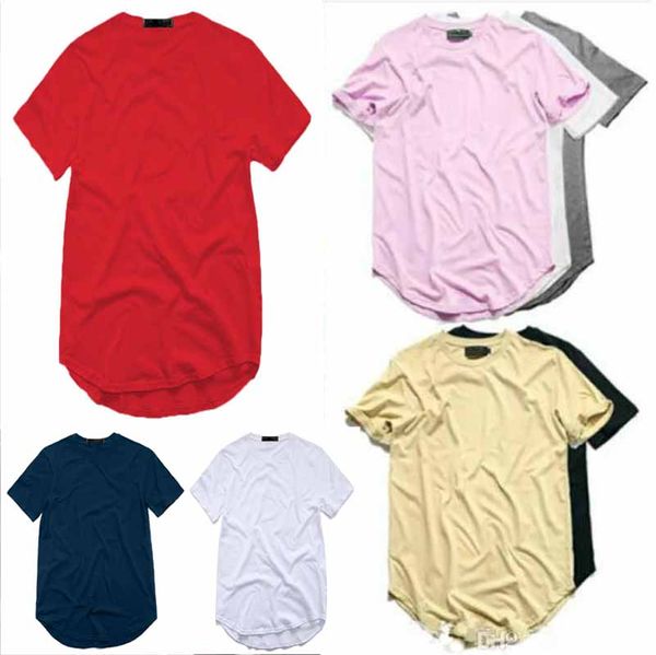 T-shirt à ourlet incurvé pour hommes T-shirt étendu à la palangre pour hommes T-shirts pour hommes