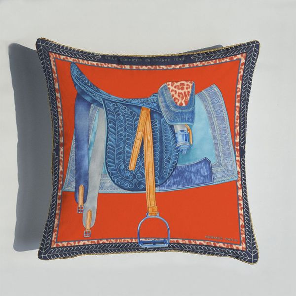 Housse de coussin 4545 cm série housses de coussin chevaux impression taie d'oreiller couverture maison chaise canapé décoration taies d'oreiller couverture en solde