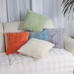 Housse de coussin, tissu ondulé en laine de moustique et de lapin, sans âme de coussin ZY240318002PPV