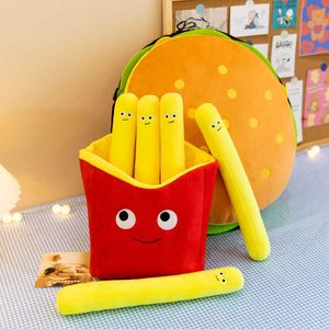 Kussen/Decoratief 30-50cm Hamburger Frietjes Eten Pizza Snack Knuffel Bed Zacht Pop Cusion Creactief Valentijnsdag Verjaardagscadeau Knuffel