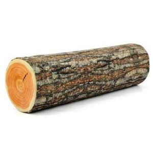 Coussin / décorative de forme cylindrique coussin créatif grand saule arbre cumuh bloc de bois rond texture souche coussin cojines décor canapé