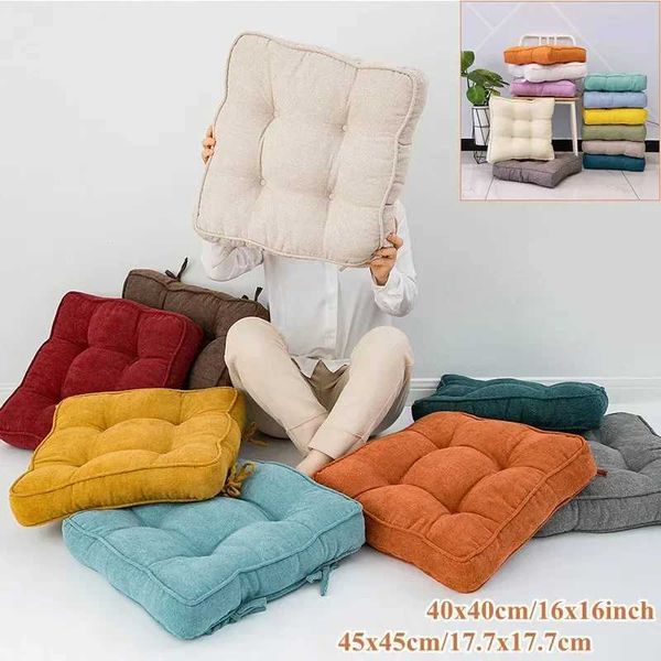 Coussin / mode décorative Vente chaude simple et épaissie de neige en peluche chaise de bureau chaise canapé chaise coussin gras mat futon mat tatami plancher à la maison
