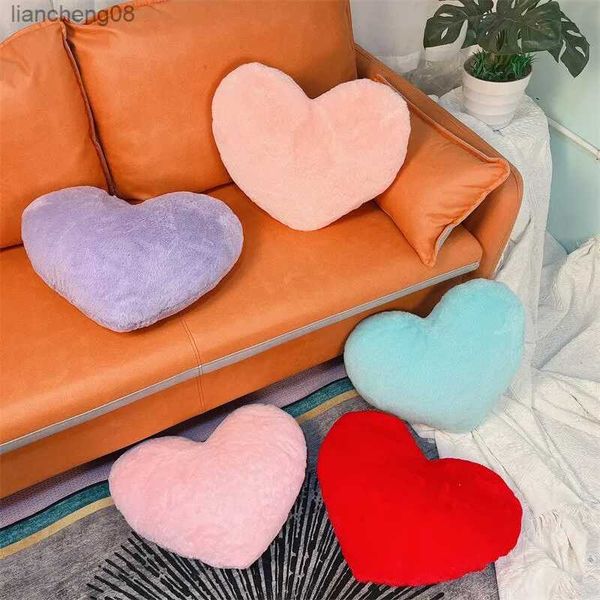 Cojín/Decorativo Cinco Colores Amor Sofá Novias Día de San Valentín Pareja Boda Muñeca Cojín Trasero Peluches Regalos