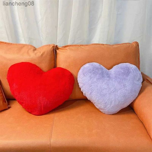 Cojín / Decorativo Cinco colores Amor Sofá Novias Día de San Valentín Pareja Boda Muñeca Cojín trasero Juguetes de peluche Regalos R231117