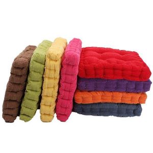 Kussen/decoratief kussen 1 van vierkante vorm stoel wasbare geruite dikke winter warme kussen kussen zachte comfortabele corduroy thuisvloer decoratio