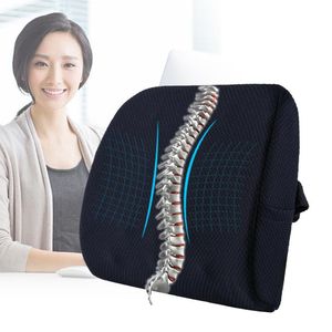Cojín/almohada decorativa capa de aire 3D cojín de cintura aliviar el dolor espuma viscoelástica suave soporte masajeador de espalda para las almohadas del asiento del coche