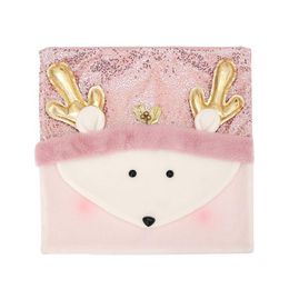 Cojín/Almohada Decorativa 42X42Cm Lentejuelas Santa Claus Funda De Almohada De Navidad Decorativo Hogar Sofá Cojín Regalo Entrega De Gota Hogar Jardín Dhfxz