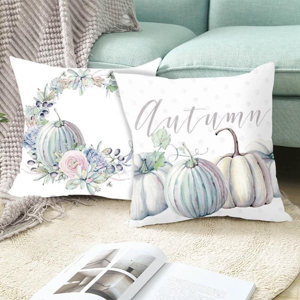 Coussin/Oreiller Décoratif 45cm Pays Nordique Américain Thanksgiving Citrouille Série Décoration De La Maison Coussin Halloween Taie D'oreillerCoussin/Décor