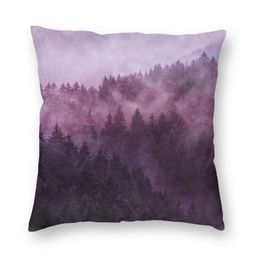 Kussen/decoratief kussen abstract bos natuur landschap vierkante kast polyester kussens voor sofa nieuwigheid kussenhoezen