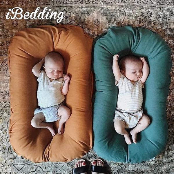 Coussin/oreiller décoratif né bébé inclinable Portable coussin nid matelas adapté pour coton berceau bambin lit pépinière Co