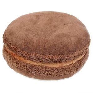 Coussin/oreiller décoratif CFen A's Macaron forme coussin en peluche rond gâteau oreiller canapé décoration décor à la maison coussin de mariage cadeau d'anniversaire de noël 230311