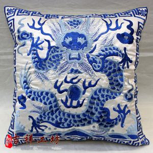 Kussen Sierkussen Chinese geborduurde draak kussenhoes 5 kleuren 230626
