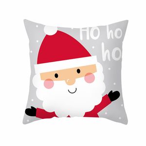 Kussen/decoratief kussenkussenomslag Kerst decoratief huis voor bank kussensloopkas stoelauto cartoon elanden santa covers 45x45cmcushion/