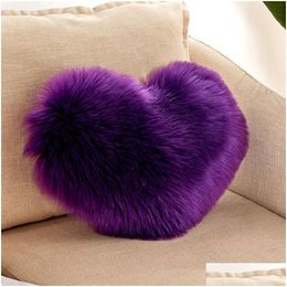 Coussin / oreiller décoratif coussindécoratif rose de coeur rose jet canapé siège coussin en peluche p.