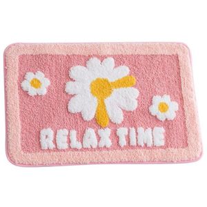 Coussin / Oreiller Décoratif Mignon Dessin Animé Marguerite Flocage Tapis De Sol Salle De Bains Antidérapant Cuisine Sanitaire Absorbant Porte Tapis Drop Deliver Dhs9N