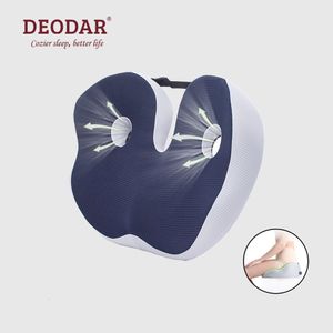 Coussin/oreiller décoratif Deodar confort mousse à mémoire de forme chaise de bureau coussin de siège soulagement de la douleur pour coccyx hémorroïde coccyx prostate sciatique plaies pelviennes 230905