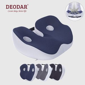 Cojín/almohada decorativa Deodar Memory Foam Sit Bone Relief Cojín de asiento para glúteos, parte inferior de la espalda, isquiotibiales, caderas, tuberosidad isquiática, reduce la fatiga para silla 230324