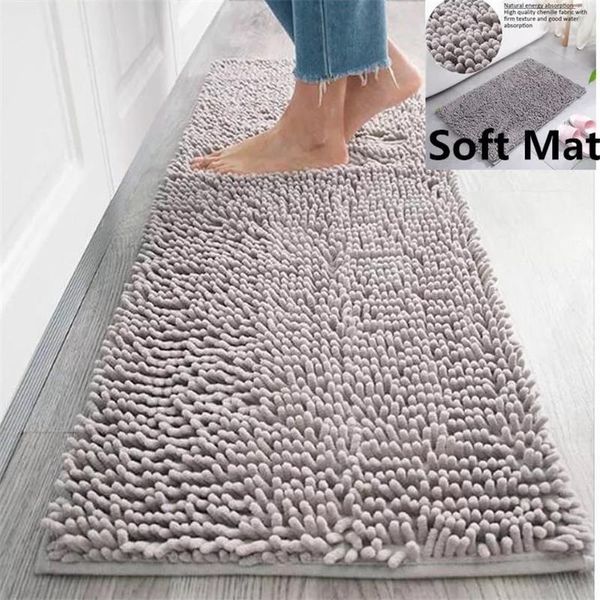 Coussin/oreiller décoratif paillasson tapis de sol fournitures pour la maison El anti-dérapant tapis d'absorption d'eau porte de cuisine tapis de toilette tapis de couloir