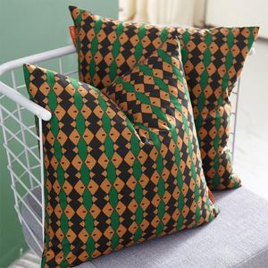 Kussen/decoratief kussen geometrische kleine bloemen plaid kussenomslag zachte decoraties voor huis eenvoudige kussens sofa bed gooi pillows decor