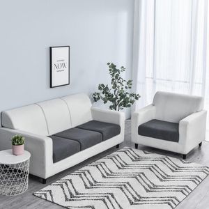 Kussen / decoratief kussen grijs kleur sofa zitkussenhoes voor woonkamer meubels beschermer Polar fleece jacquard dikke stretch removab