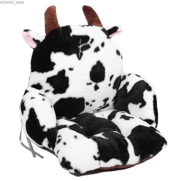 Cojín/almohada decorativa silla de cojín de vaca hecha a mano con soporte de sofá al aire libre para al aire libre asientos para automóviles novedosos y240401