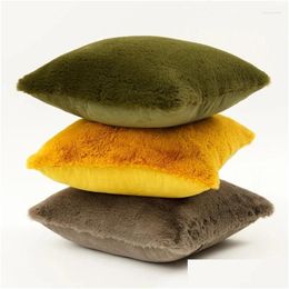 Coussin / oreiller décoratif ins p jet mous ER pour canapé et lit nordique veet tai-tase de salon décoration d'automne hiver