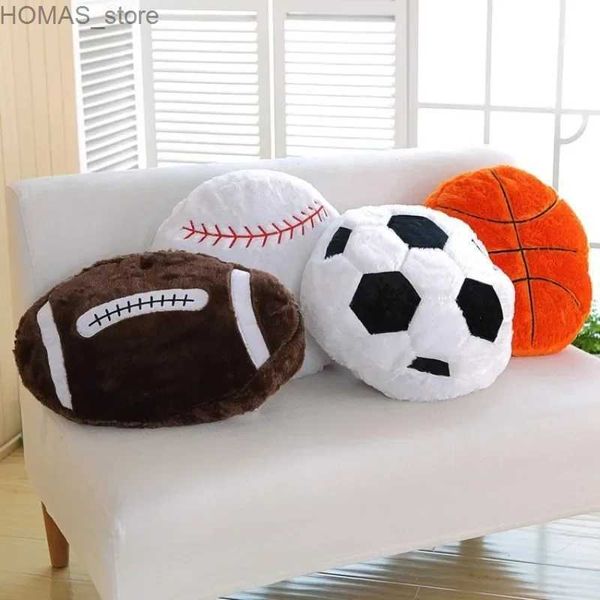 Cushion/decorativo almohada insporta de plataforma suave se usa para la sala de estar Decoración del hogar/cojín de asiento en forma de baloncesto/cojín de respaldo Y240401