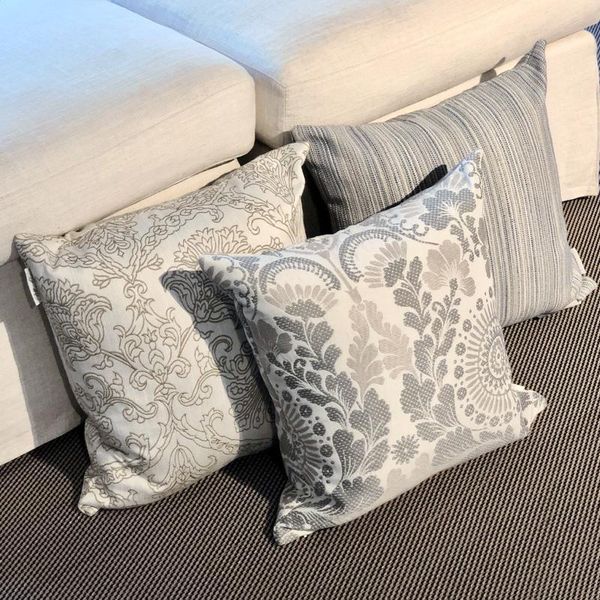 Cojín/Almohada decorativa Cojín con patrón de flores estampado en color tierra de lujo ligero (excluyendo el núcleo)