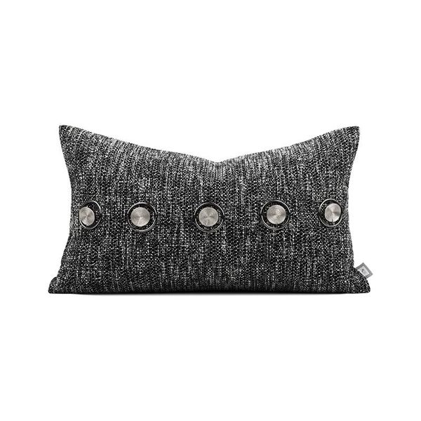 Cojín/almohada decorativa Luz de lujo EL Model Sala Sofá Sofá Cushion en blanco y negro Coffee Covercushion/Decorative