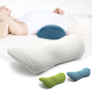 Cojín/almohada decorativa de espuma viscoelástica Lumbar para personas que duermen de lado, para el embarazo, para aliviar el dolor del coxis de la cadera, silla de ciática, cojín de apoyo para la espalda del coche