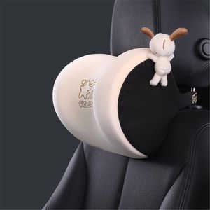 Cojín / almohada decorativa Espuma viscoelástica Reposacabezas Reposacabezas Cojín de cintura Soporte lumbar Respaldo suave Columna vertebral Cabeza trasera Accesorios para automóviles Cojín / D