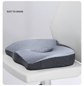 Coussin/oreiller décoratif en mousse à mémoire de forme, coussin de siège de bureau, soutien de la taille, massage du dos, lombaire, orthopédique, coussin de coccyx, ensemble de voitureCushion/Decora