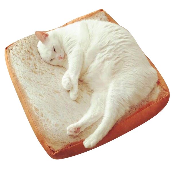 Coussin / oreiller décoratif microblogging avec le paragraphe mignon réalité du pain de pain de pain de toast coussins chat de type pain spécial carton de coussin autour de 230923