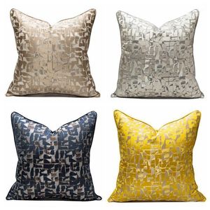 Kussen / decoratief kussen modern geel kussenhoes geometrisch ontwerp chaise lounge throw case grijs home decor 45cm cojines