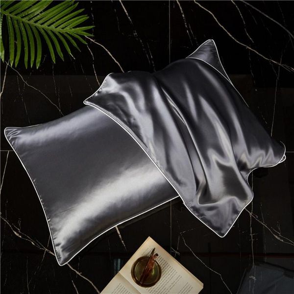 Coussin/oreiller décoratif taie d'oreiller en soie de mûrier étui de qualité supérieure 48CM 74CM 100 beauté cheveux luxe roi reine LongCoussin/décoratif