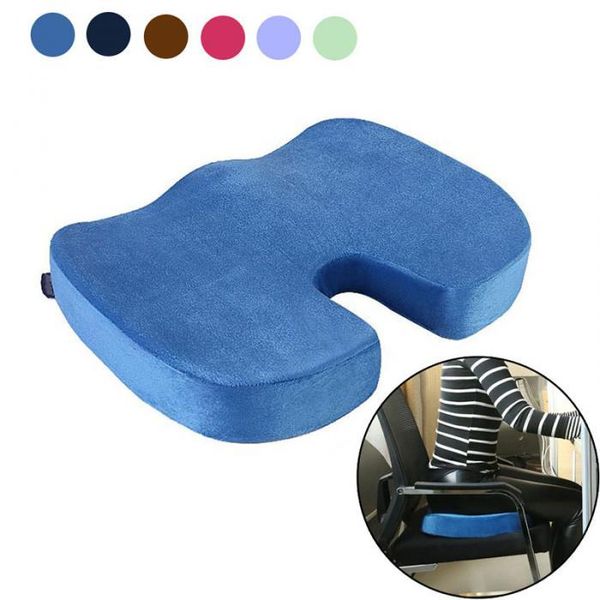 Coussin / oreiller décoratif multifonction en mousse à mémoire de forme coussin de siège dos sciatique coccyx soulagement de la douleur du coccyx pour chaise de bureau voiture