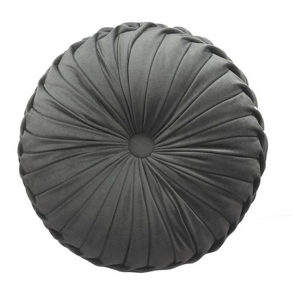 Coussin/Oreiller décoratif Style nordique rond couleur unie polaire chaud respirant coussin de siège coussins de dossier chaise douce housse de canapé BuPads H