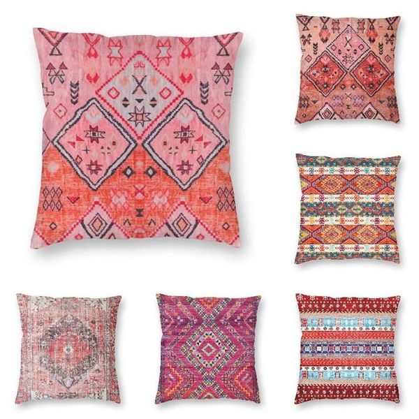 Cojín Almohada decorativa Oriental Anthropologie Heritage Estilo bohemio marroquí Fundas de tiro Decoración de dormitorio Boho Outdoor Cus334e