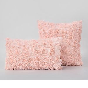 Cojín/almohada decorativa rosa, blanco, negro, rojo, rosa, funda de cojín bordada, decoración de boda, sofá, funda de almohada, funda de almohada, 40x4 0cm/30x50cm