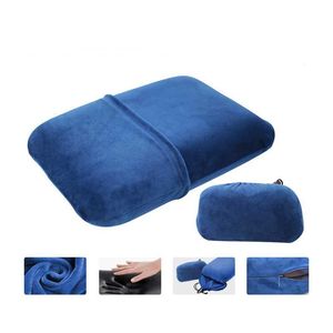 Cojín/almohada decorativa Cojines portátiles para siesta de oficina rebote lento espuma de memoria al aire libre Camping viaje avión almohadas para dormir