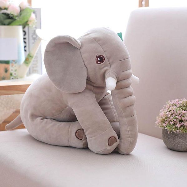 Cojín/almohada decorativa Cojín de elefante suave Sofá Tiro Lumbar Silla de coche Cojines traseros Habitación para niños Decoración del hogarCojín/Cojín decorativo/Dec