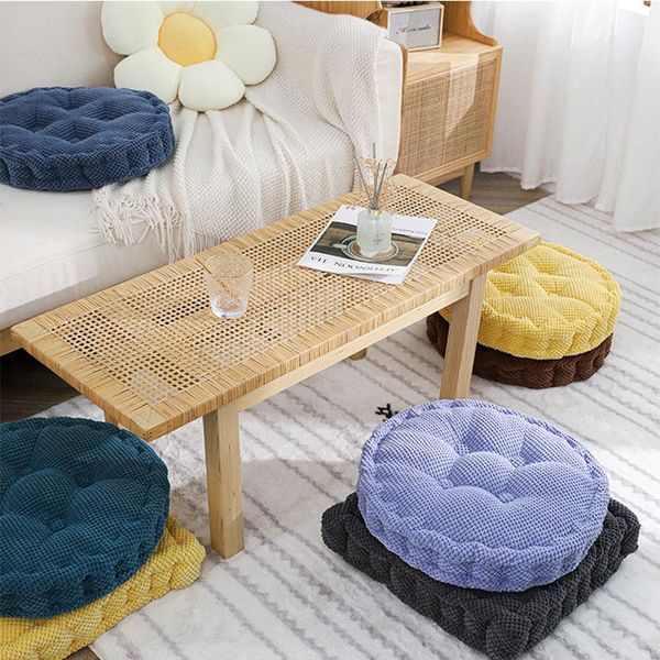 Coussin/oreiller décoratif carré Pouf Tatami coussin coussins de sol coussin de siège doux jeter maison canapé 45x45cm