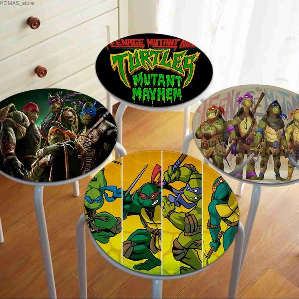 Coussin / oreiller décoratif t-teenages m-mutant n-ninja t-turtles coussin tapis rond coussin coussin tabouret de salle à manger tabouret éponge canapé chaise chaise coussins y240401