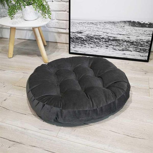 Coussin / Oreiller décoratif Épaissir Coussin de chaise en velours côtelé Coussin de siège Tatami Coussins de bureau doux Coussins de voiture Tapis d'assise d'hiver Automne Throw Home DecorCush